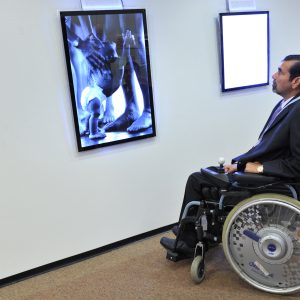 3D photo exhibition during the Launch of the International Perspectives on Spinal Cord Injury on the International Day of People with disability, WHO Headquarters, Geneva. Tuesday 3 December. Photo by Violaine Martin